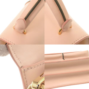 美品 マルニ アタッシェバッグ レザー ピンク 2WAY ハンドバッグ ショルダーバッグ 0293【中古】MARNI