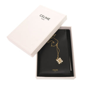 新品同様 セリーヌ トリオンフ ストーン ロゴ ゴールド ネックレス アクセサリー 0296 【中古】 CELINE