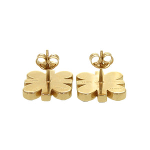 美品 セリーヌ トリオンフ ストーン ゴールド ピアス アクセサリー 0297 【中古】 CELINE