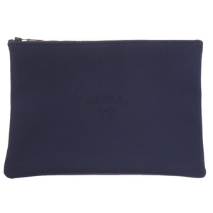 未使用品 エルメス ネオバンPM H104311M 01 ポリアミド エラスタン マリン ポーチ 紺 0328【中古】HERMES
