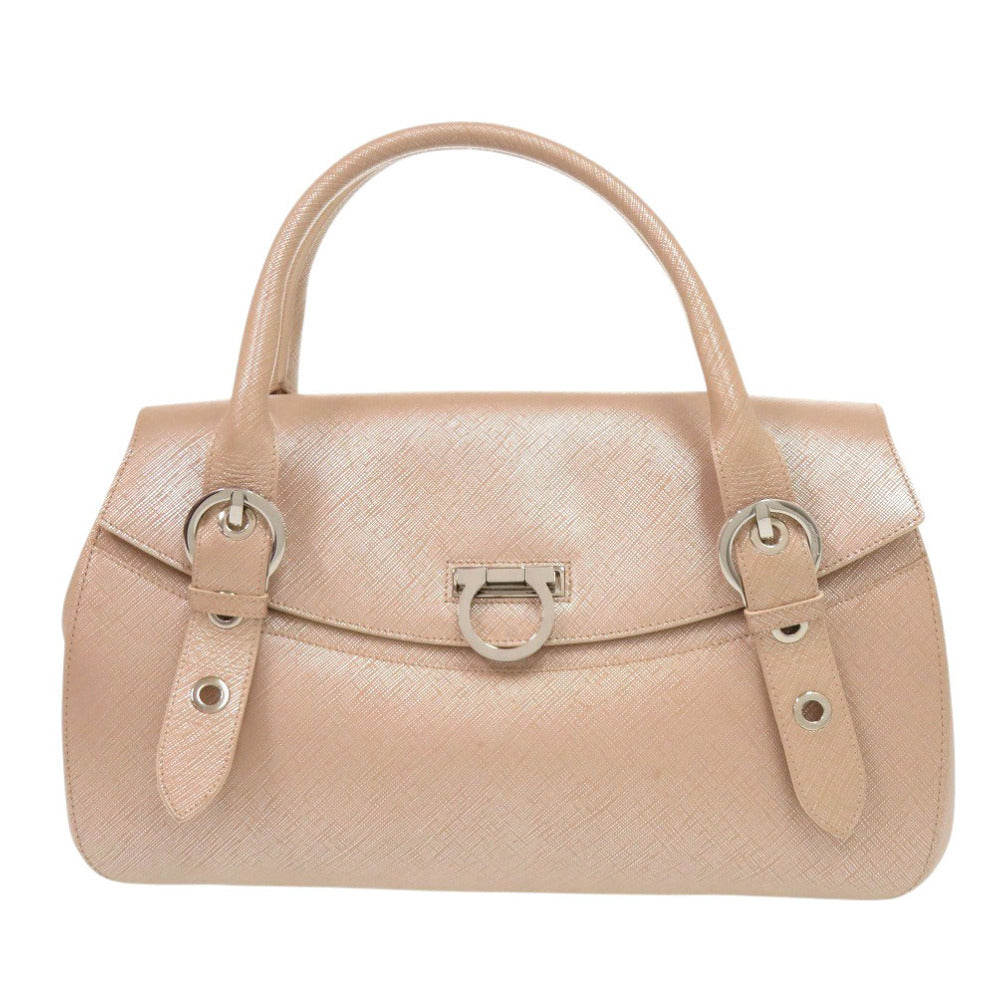 美品 サルヴァトーレフェラガモ ガンチーニ 21 5322 レザー ピンク ハンドバッグ 0346【中古】Salvatore Ferragamo
