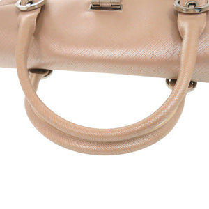 美品 サルヴァトーレフェラガモ ガンチーニ 21 5322 レザー ピンク ハンドバッグ 0346【中古】Salvatore Ferragamo