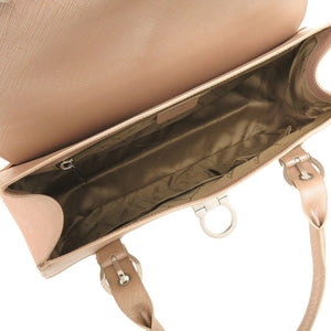 美品 サルヴァトーレフェラガモ ガンチーニ 21 5322 レザー ピンク ハンドバッグ 0346【中古】Salvatore Ferragamo