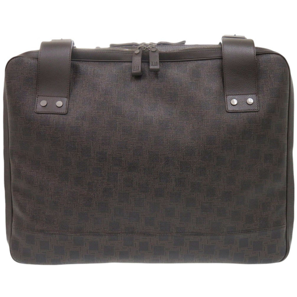 美品 ダンヒル ディーエイト 24 アワーズ ケース d-eight 24 HOURS CASE FO8000A PVC ブラウン トランク 茶 0357【中古】Dunhill メンズ