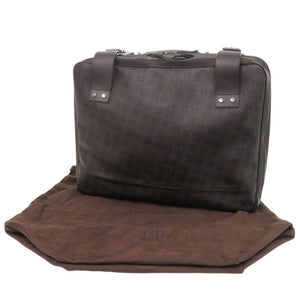 美品 ダンヒル ディーエイト 24 アワーズ ケース d-eight 24 HOURS CASE FO8000A PVC ブラウン トランク 茶 0357【中古】Dunhill メンズ