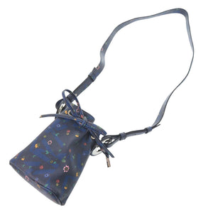 美品 ジルサンダー ジルサンダーネイビー PVC ネイビー ショルダーバッグ 紺 0359【中古】JIL SANDER