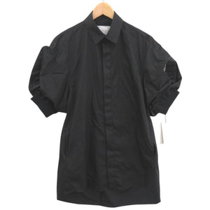 新品同様 サカイ Cotton Poplin × Nylon Twill Dress 24-07097 サイズ2 ブラック ドッキングシャツ 黒 0364【中古】Sacai