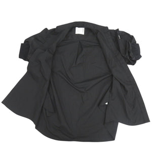 新品同様 サカイ Cotton Poplin × Nylon Twill Dress 24-07097 サイズ2 ブラック ドッキングシャツ 黒 0364【中古】Sacai