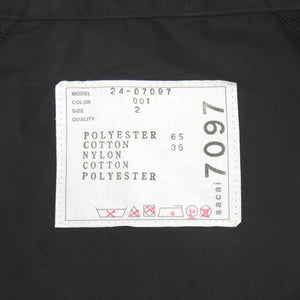 新品同様 サカイ Cotton Poplin × Nylon Twill Dress 24-07097 サイズ2 ブラック ドッキングシャツ 黒 0364【中古】Sacai