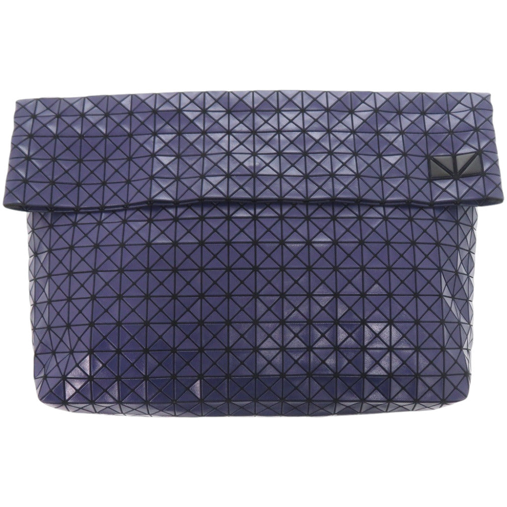 美品 イッセイミヤケ BAOBAO バオバオ BB51-AG851 PVC コットンパープル クラッチバッグ 紫 0365【中古】ISSEY MIYAKE