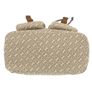 新品同様 トリーバーチ ペリー ジャガード フラップ キャンバス レザー マルチカラー リュック デイパック 0378【中古】Tory Burch