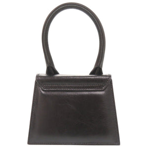 美品 ジャックムス CHIQUITO チキート レザー ブラック 2WAY ミニ ハンドバッグ ショルダーバッグ 黒 0380【中古】JACQUEMUS