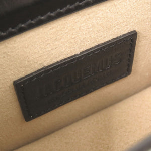 美品 ジャックムス CHIQUITO チキート レザー ブラック 2WAY ミニ ハンドバッグ ショルダーバッグ 黒 0380【中古】JACQUEMUS