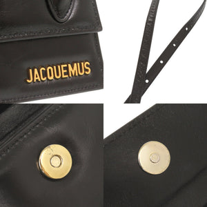 美品 ジャックムス CHIQUITO チキート レザー ブラック 2WAY ミニ ハンドバッグ ショルダーバッグ 黒 0380【中古】JACQUEMUS