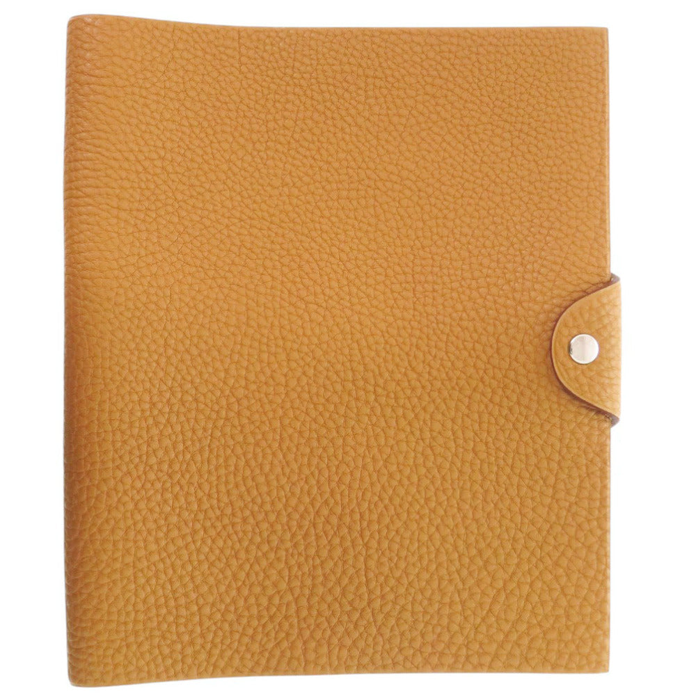 美品 エルメス ユリスMM トゴ ブラウン シルバー金具 手帳カバー 茶 0381【中古】HERMES