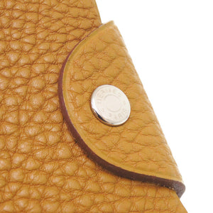 美品 エルメス ユリスMM トゴ ブラウン シルバー金具 手帳カバー 茶 0381【中古】HERMES