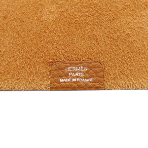 美品 エルメス ユリスMM トゴ ブラウン シルバー金具 手帳カバー 茶 0381【中古】HERMES