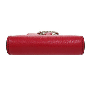 美品 ジミーチュウ スマホショルダー フォンケース レザー レッド ショルダーバッグ 赤 0385【中古】JIMMY CHOO