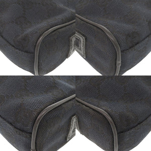 グッチ GGキャンバス 039 1161 ブラック ミニ ハンドバッグ 黒 0393【中古】GUCCI
