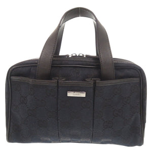 グッチ GGキャンバス 039 1161 ブラック ミニ ハンドバッグ 黒 0393【中古】GUCCI