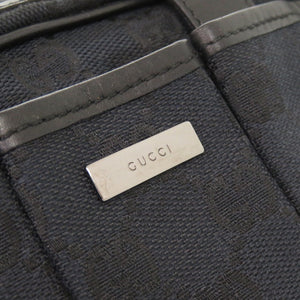 グッチ GGキャンバス 039 1161 ブラック ミニ ハンドバッグ 黒 0393【中古】GUCCI