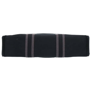 エルメス フールトゥMM コットンキャンバス ブラック ハンドバッグ トートバッグ 黒 0414【中古】HERMES