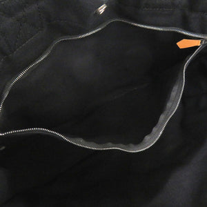 エルメス フールトゥMM コットンキャンバス ブラック ハンドバッグ トートバッグ 黒 0414【中古】HERMES