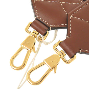 未使用 バーバリー キャンバス レザー ブラウン ショルダーストラップ 茶 0417【中古】BURBERRY