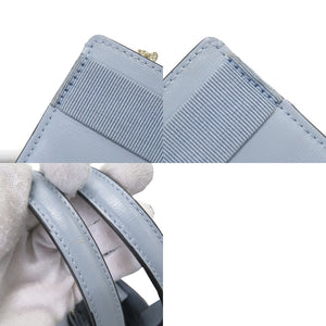 美品 サルヴァトーレフェラガモ ヴァラリボン レザー ブルー 2WAY ハンドバッグ ショルダーバッグ 0424【中古】Salvatore Ferragamo