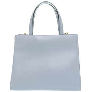 美品 サルヴァトーレフェラガモ ヴァラリボン レザー ブルー 2WAY ハンドバッグ ショルダーバッグ 0424【中古】Salvatore Ferragamo