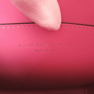 新品同様 ボナベンチュラ ミカ バッグ レザー ピンク 2way ショルダーバッグ 0428【中古】BONAVENTURA