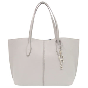 美品 トッズ JOY レザー グレー トートバッグ 0439【中古】TOD’S