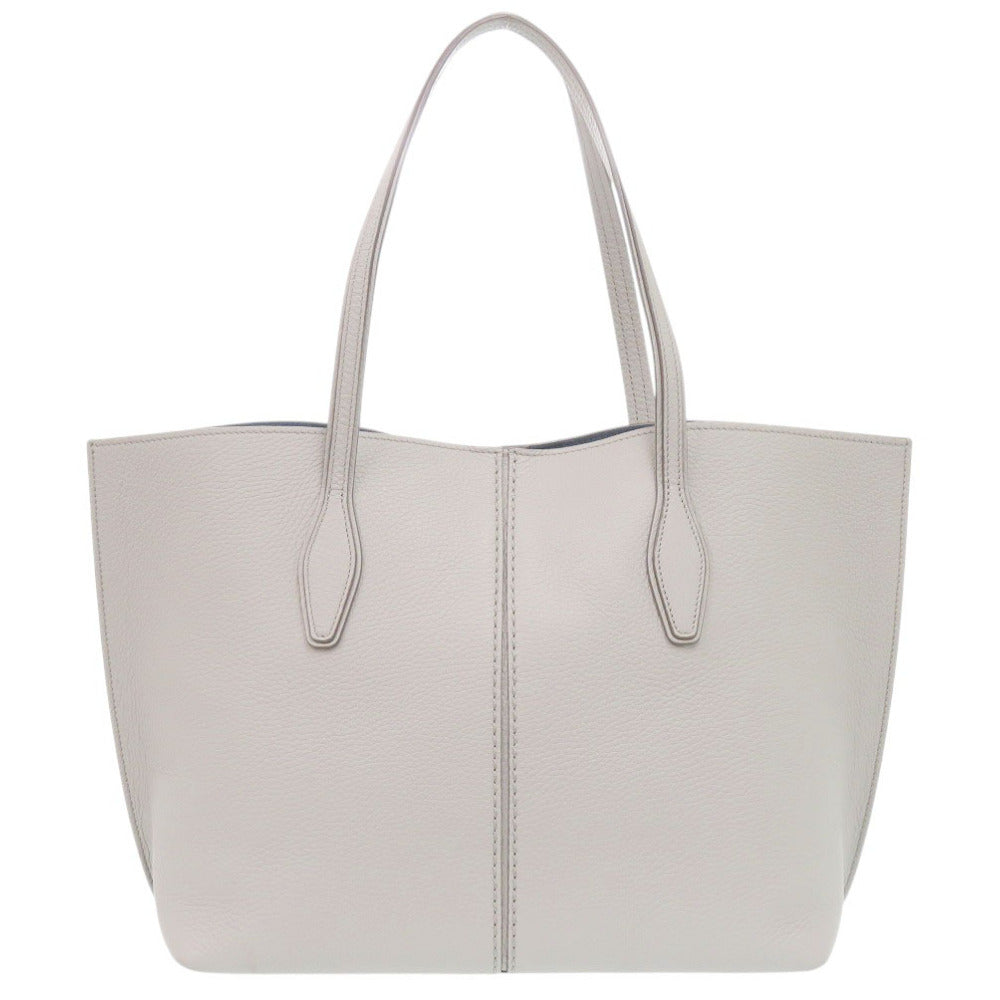 美品 トッズ JOY レザー グレー トートバッグ 0439【中古】TOD’S