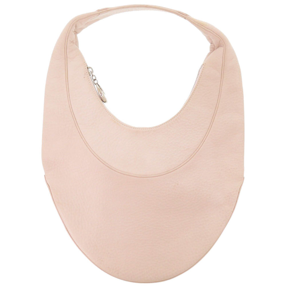 ブルガリ アスコット レザー ピンク ショルダーバッグ 0440【中古】BVLGARI