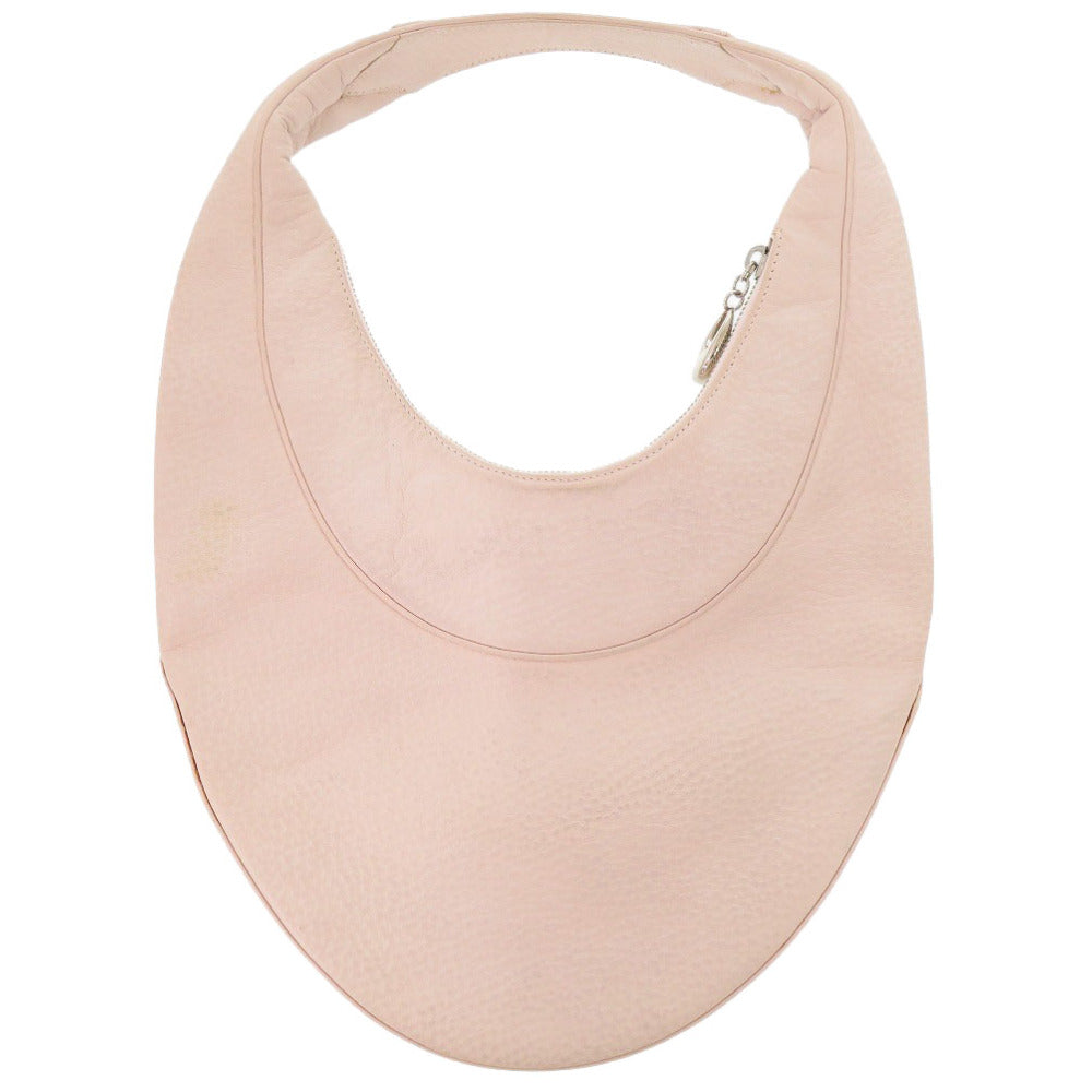 ブルガリ アスコット レザー ピンク ショルダーバッグ 0440【中古】BVLGARI