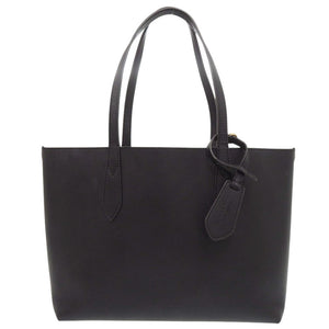 美品 バーバリー ノバチェック レザー ブラック トートバッグ 黒 0442【中古】BURBERRY