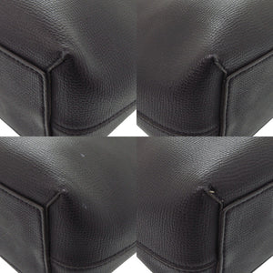 美品 バーバリー ノバチェック レザー ブラック トートバッグ 黒 0442【中古】BURBERRY
