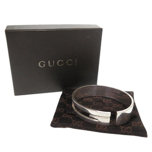 グッチ カットアウト Gロゴ シルバー925 バングル ブレスレット シルバー 0448【中古】GUCCI