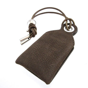 美品 ロエベ パズル レザー ブラウン 茶 バッグチャーム キーホルダー 0478【中古】LOEWE
