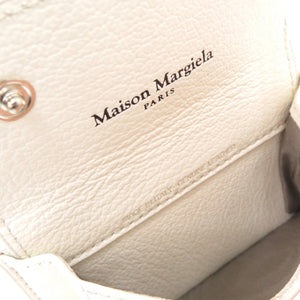 新品同様 メゾン マルジェラ 4ステッチ SA3UI0012T1003 三つ折り財布 レザー ホワイト 0480【中古】Maison Margiela