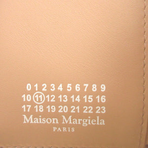 新品同様 マルタンマルジェラ S56UI0136 レザー ベージュ 3つ折り財布 財布 0481【中古】Maison Margiela