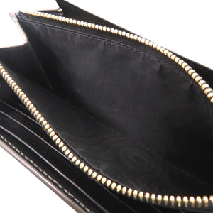 美品 サンローランパリ ロゴ メタリック GBL372266 0716 長財布 レザー ゴールド 0493【中古】SAINT LAURENT PARIS