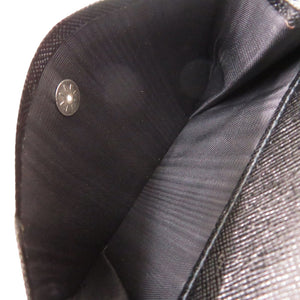 新品同様 プラダ サフィアーノ M738 サフィアーノレザー ブラック 二つ折り財布 黒 0505【中古】PRADA メンズ