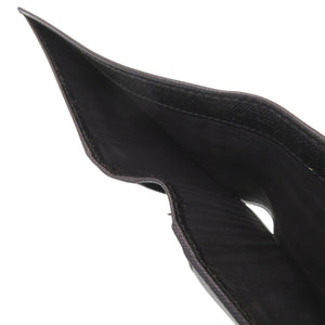 新品同様 プラダ サフィアーノ M738 サフィアーノレザー ブラック 二つ折り財布 黒 0505【中古】PRADA メンズ