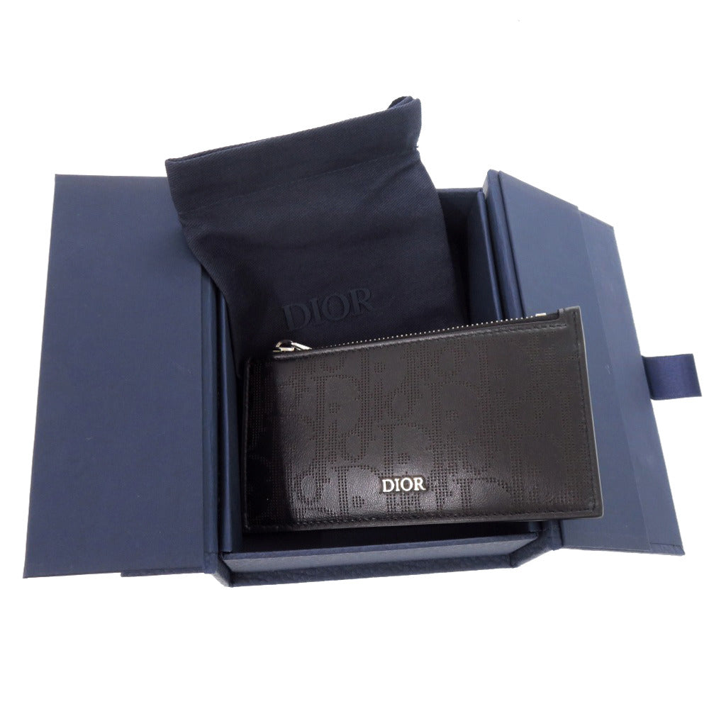 新品同様 ンディオール オブリーク ギャラクシー 2ESBC250VPD レザー ブラック コインケース 黒 0507【中古】Christian Dior