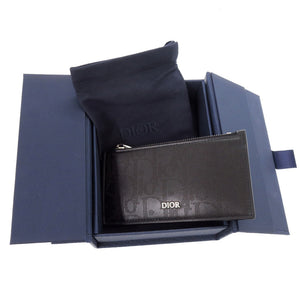 新品同様 ンディオール オブリーク ギャラクシー 2ESBC250VPD レザー ブラック コインケース 黒 0507【中古】Christian Dior