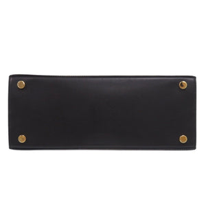 サルヴァトーレフェラガモ ヴァラリボン レザー ブラック ネイビー 2way ハンドバッグ ショルダーバッグ 黒 0509【中古】Salvatore Ferragamo