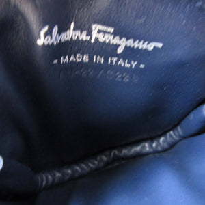 新品同様 サルヴァトーレフェラガモ ヴァラリボン コットン ブルー 青 コインケース 財布 0511【中古】Salvatore Ferragamo