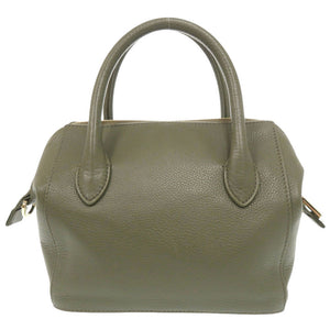美品 トリーバーチ ロゴ レザー グリーン 2WAY ハンドバッグ ショルダーバッグ 0513【中古】Tory Burch