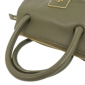 美品 トリーバーチ ロゴ レザー グリーン 2WAY ハンドバッグ ショルダーバッグ 0513【中古】Tory Burch